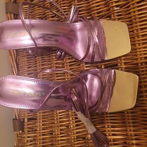 Purple Strappy Heels by Public Desire